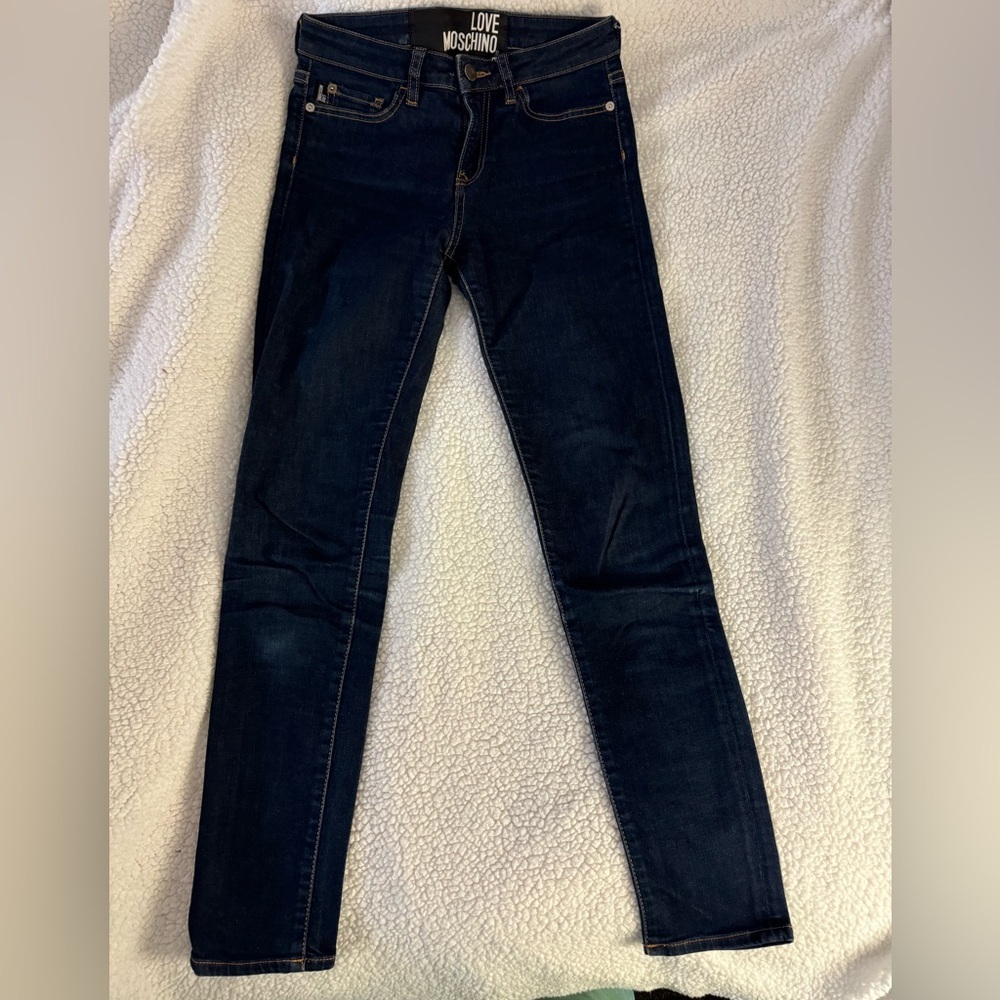 Moschino cute dark denim jeans